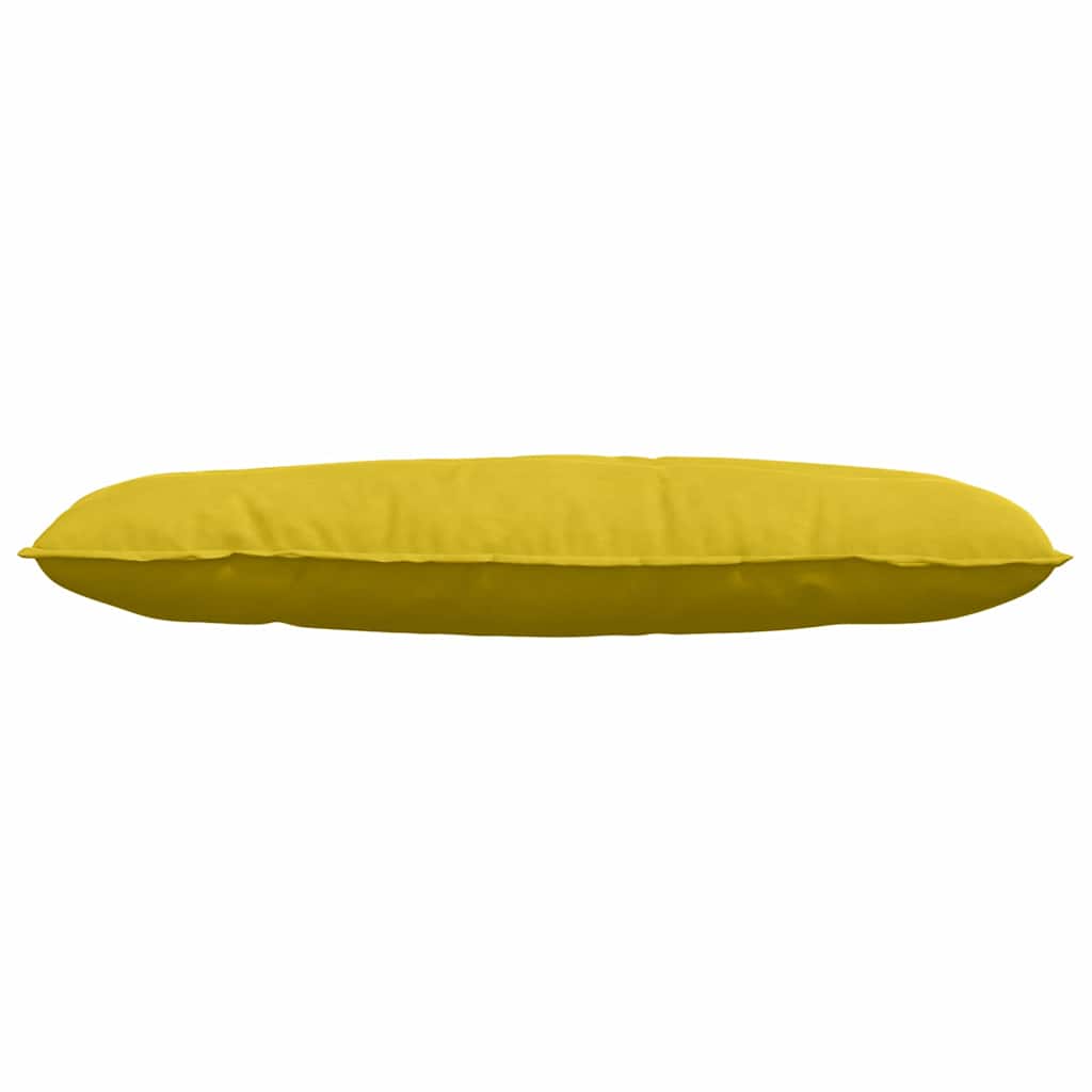 Rücken Kissen Gelb 120 x 50 cm Cordstoff