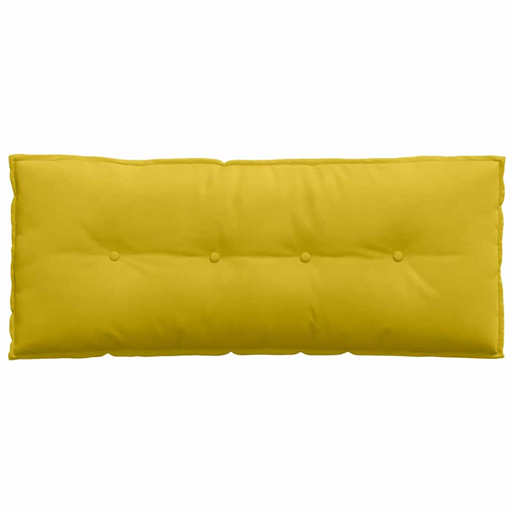 Rücken Kissen Gelb 120 x 50 cm Cordstoff