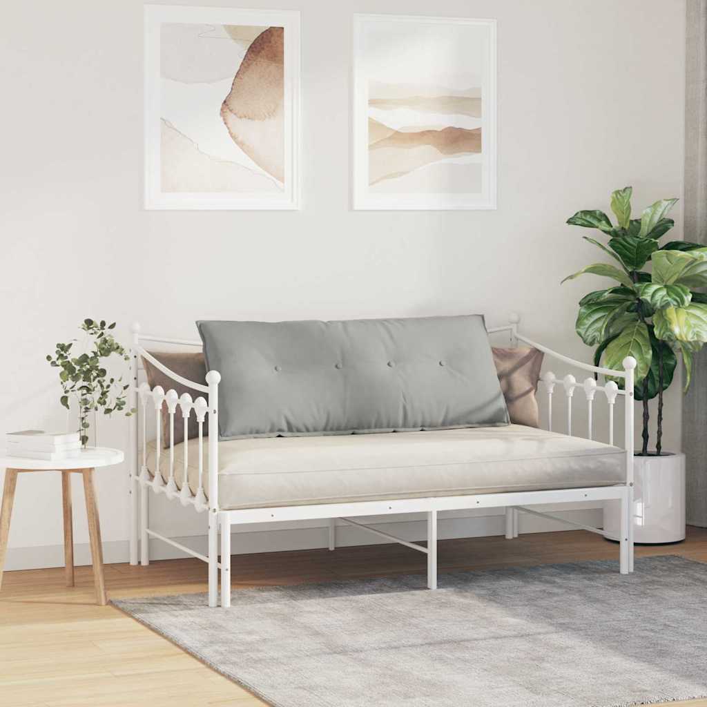 Rücken Kissen Hellgrau 120 x 50 cm Mikrofaserstoff