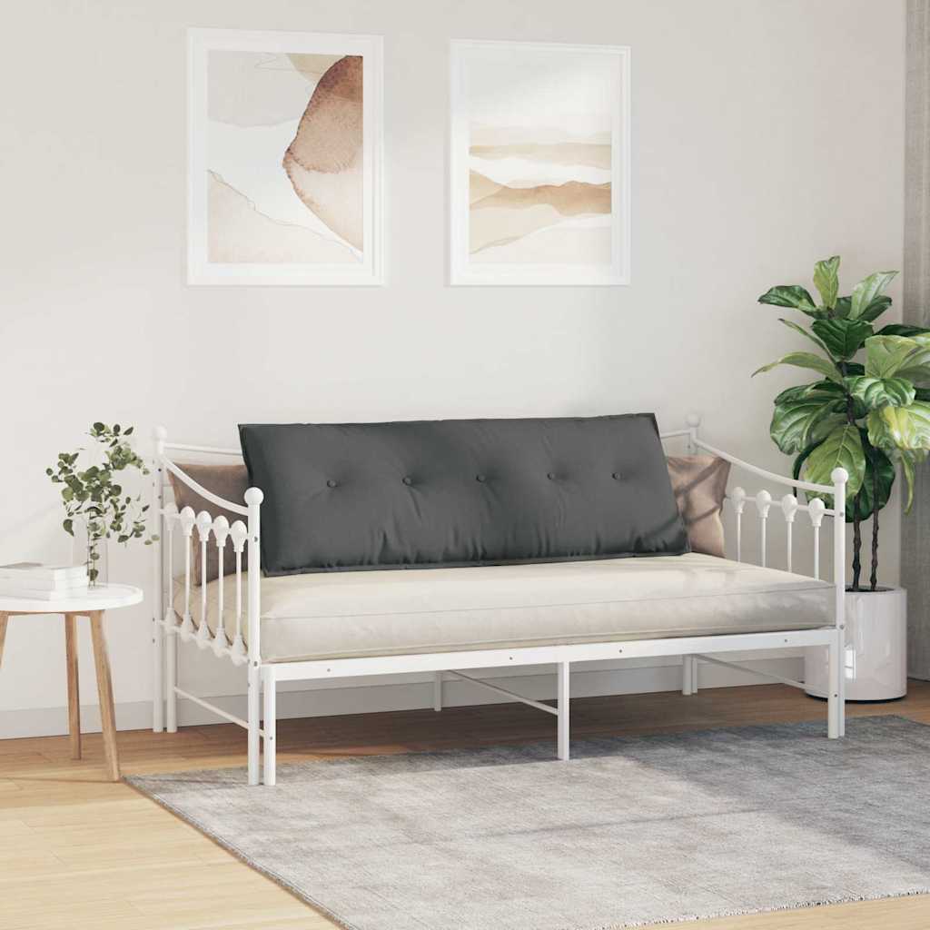 Rücken Kissen Dunkelgrau 140 x 19 x 50 cm Stoff