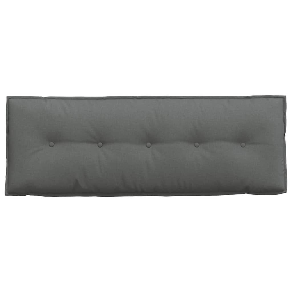 Rücken Kissen Dunkelgrau 140 x 19 x 50 cm Stoff
