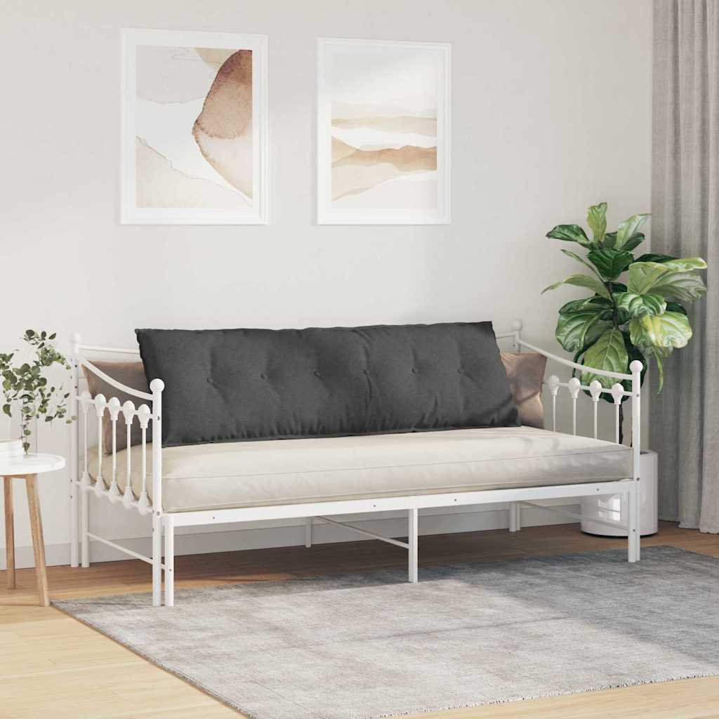 Rücken Kissen Dunkelgrau 160 x 50 cm Cordstoff