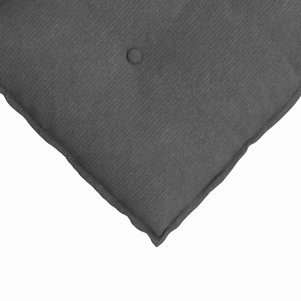 Rücken Kissen Dunkelgrau 180 x 50 cm Cordstoff