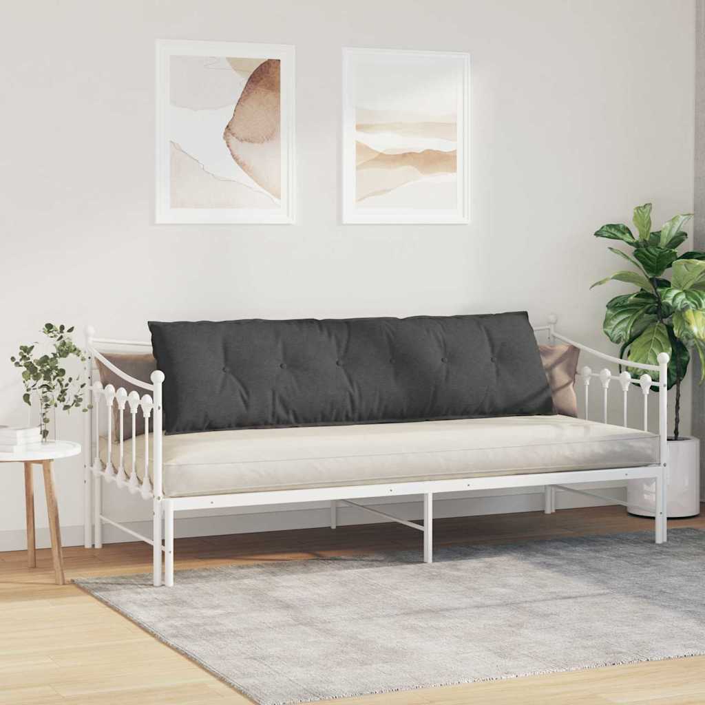 Rücken Kissen Dunkelgrau 180 x 50 cm Cordstoff