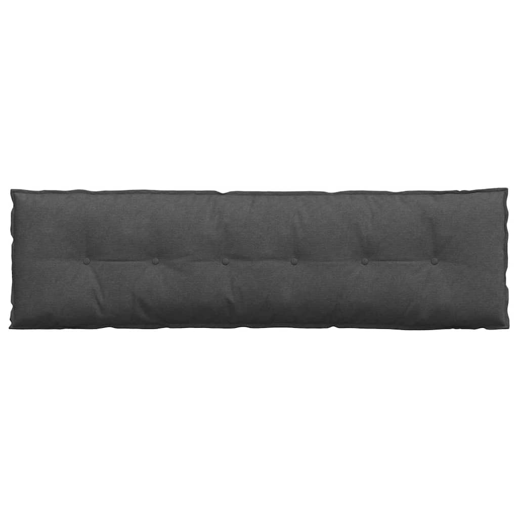 Rücken Kissen Dunkelgrau 180 x 50 cm Cordstoff