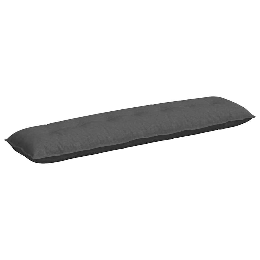 Rücken Kissen Dunkelgrau 200 x 50 cm Cordstoff