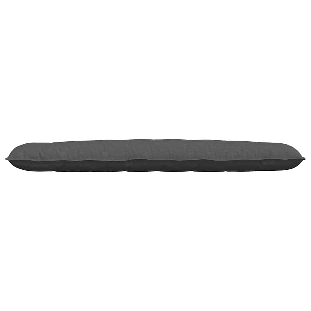 Rücken Kissen Dunkelgrau 200 x 50 cm Cordstoff