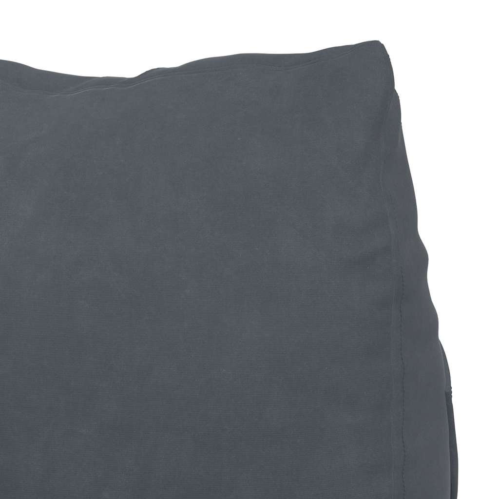 Rücken Kissen Dunkelgrau 45 x 20 x 35 cm Cordstoff