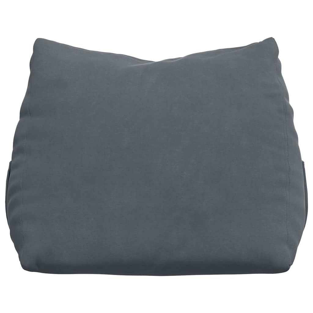 Rücken Kissen Dunkelgrau 45 x 20 x 35 cm Cordstoff