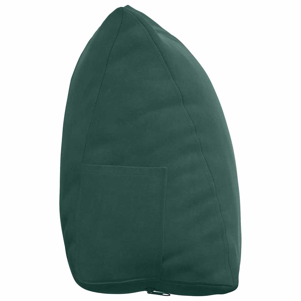 Rücken Kissen Dunkelgrün 45 x 20 x 35 cm Cordstoff