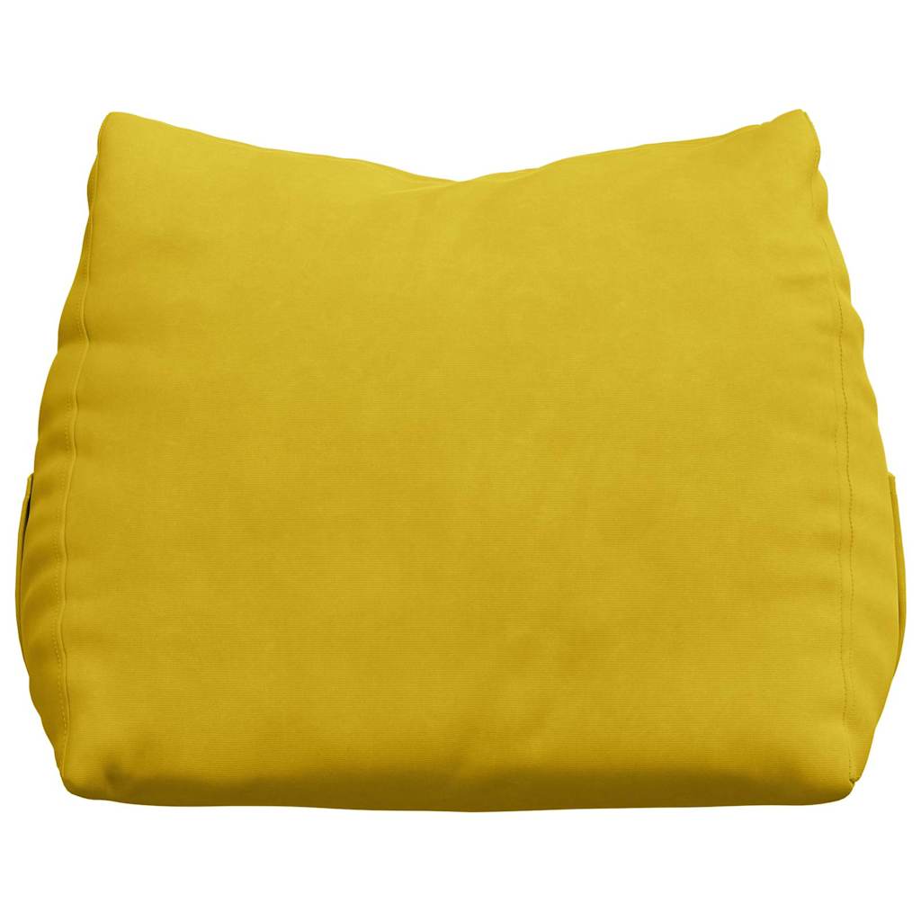 Rücken Kissen Gelb 45 x 20 x 35 cm Cordstoff