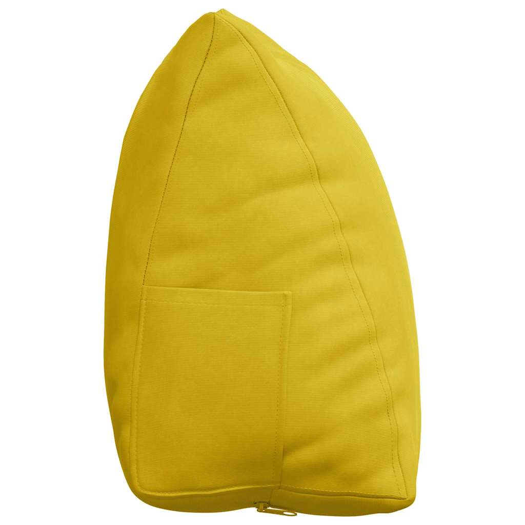 Rücken Kissen Gelb 45 x 20 x 35 cm Cordstoff