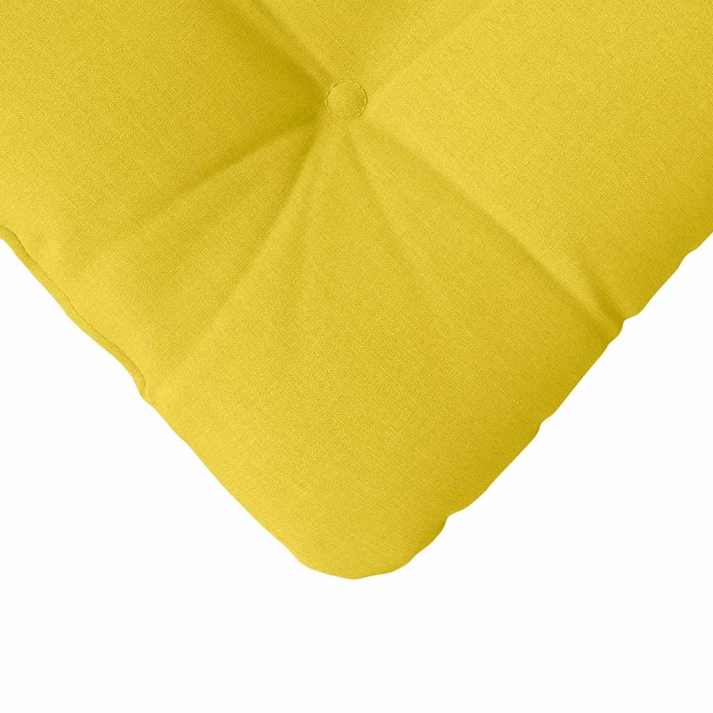 Sitzkissen 4 stk. Stoff Helles Gelb 40 x 40 x 12 cm