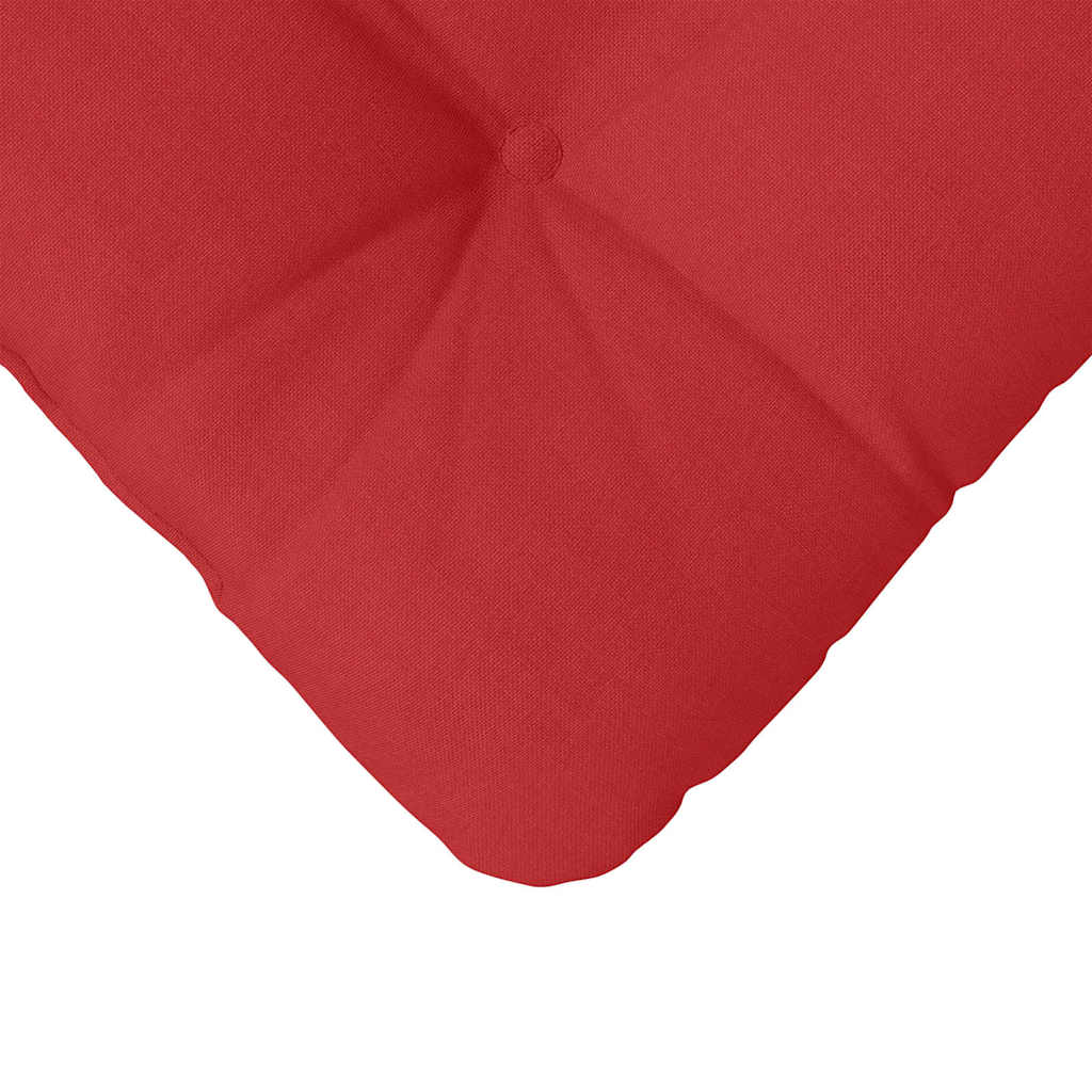 Sitzkissen 4 stk. Stoff Rot 40 x 40 x 12 cm