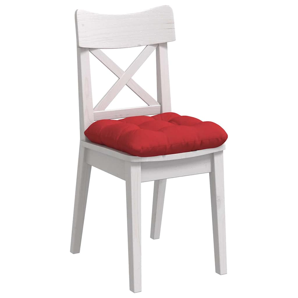 Sitzkissen 4 stk. Stoff Rot 40 x 40 x 12 cm