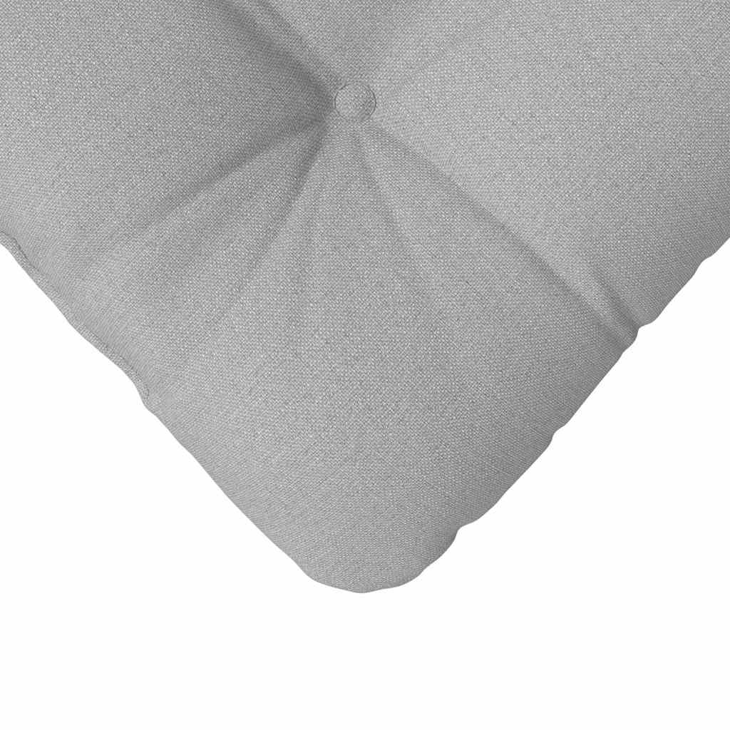 Sitzkissen 4 stk. Stoff Wolkengrau 40 x 40 x 12 cm
