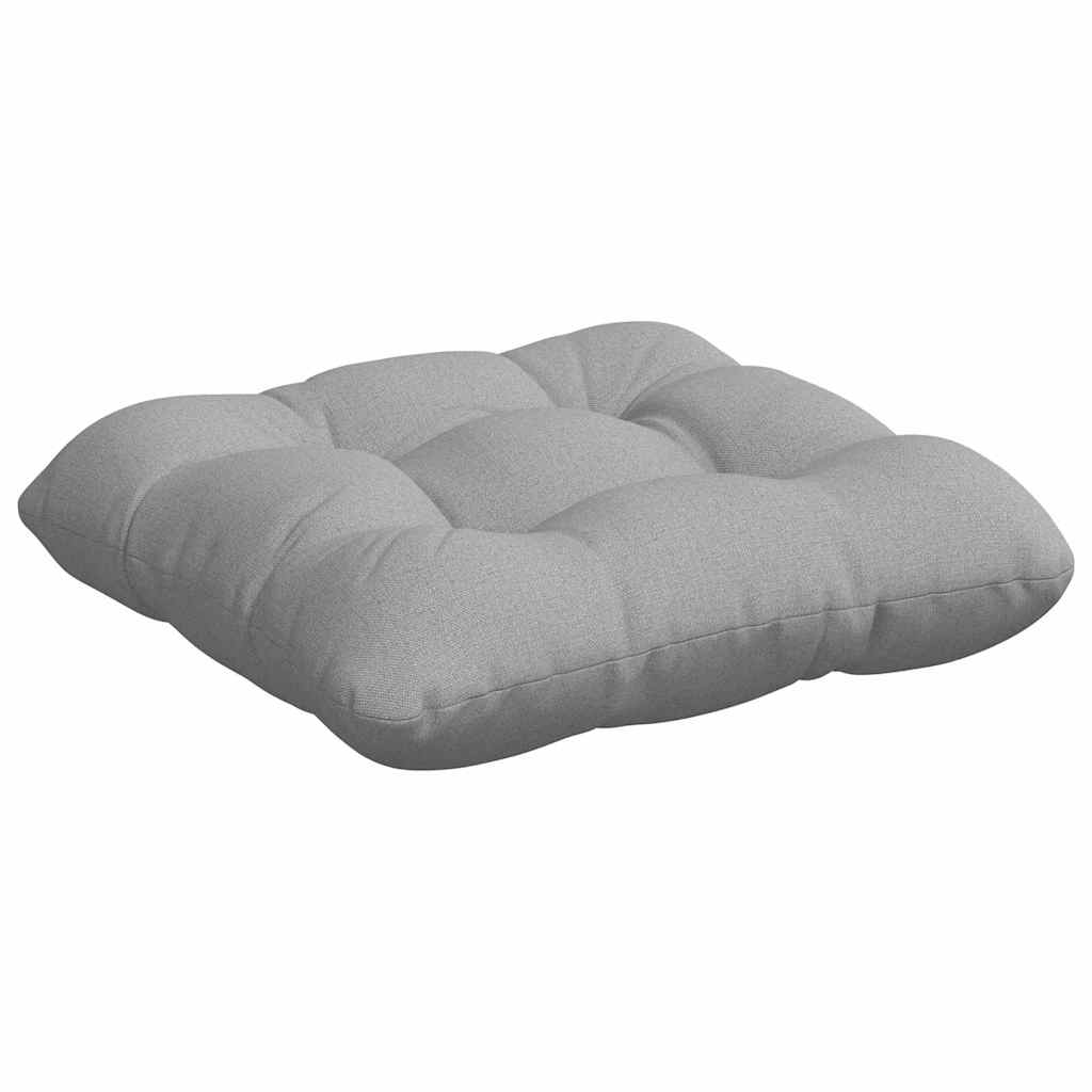 Sitzkissen 4 stk. Stoff Wolkengrau 40 x 40 x 12 cm