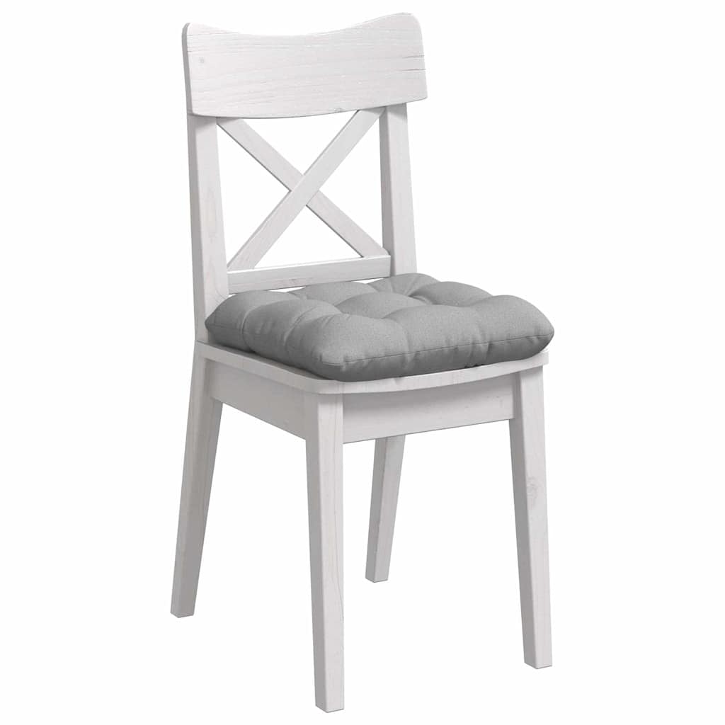 Sitzkissen 4 stk. Stoff Wolkengrau 40 x 40 x 12 cm