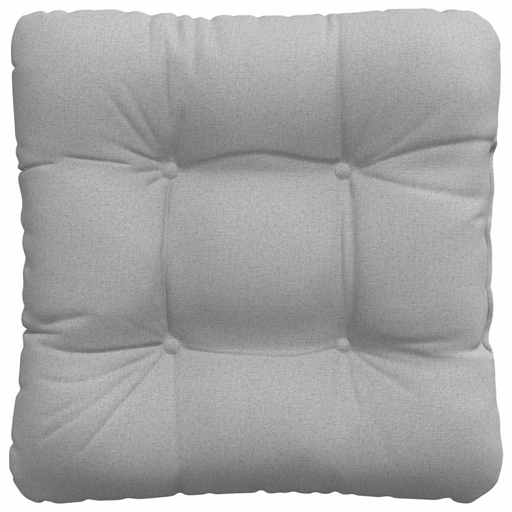 Sitzkissen 4 stk. Stoff Wolkengrau 40 x 40 x 12 cm