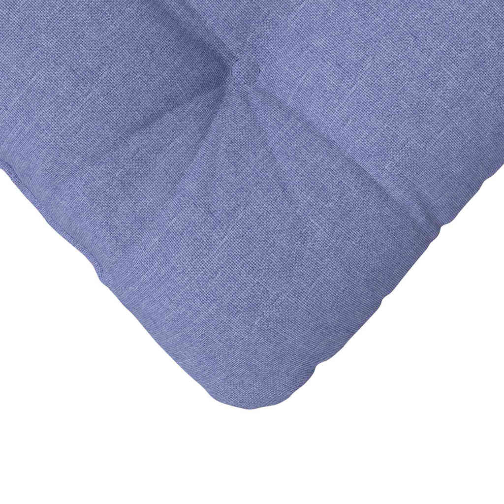 Sitzkissen 4 stk. Stoff Jeans blau 40 x 40 x 12 cm