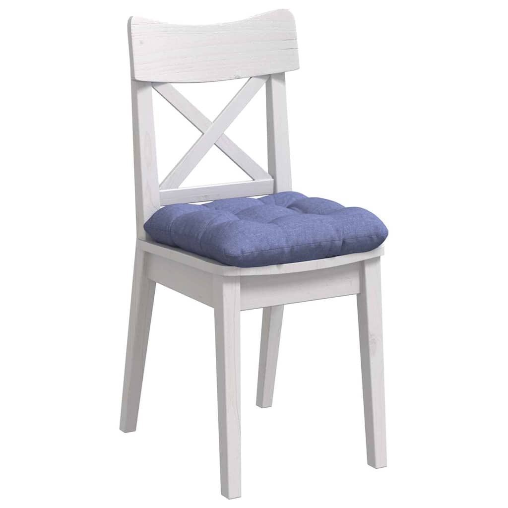 Sitzkissen 4 stk. Stoff Jeans blau 40 x 40 x 12 cm