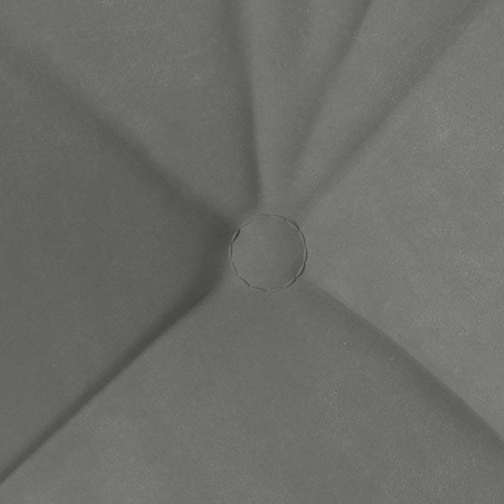 Sitzkissen 4 stk. Mikrofaserstoff Dunkelgrau 40 x 40 cm