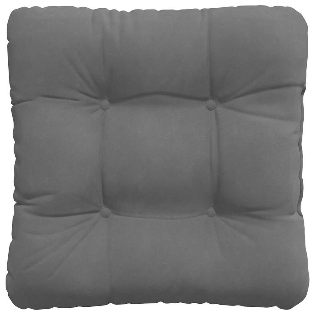 Sitzkissen 4 stk. Mikrofaserstoff Dunkelgrau 40 x 40 cm