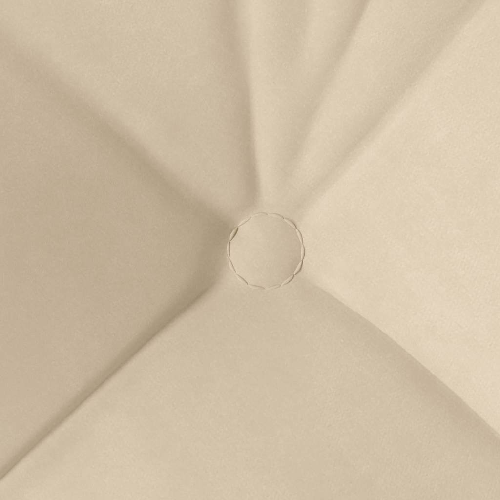 Sitzkissen 4 stk. Mikrofaserstoff Creme 40 x 40 cm