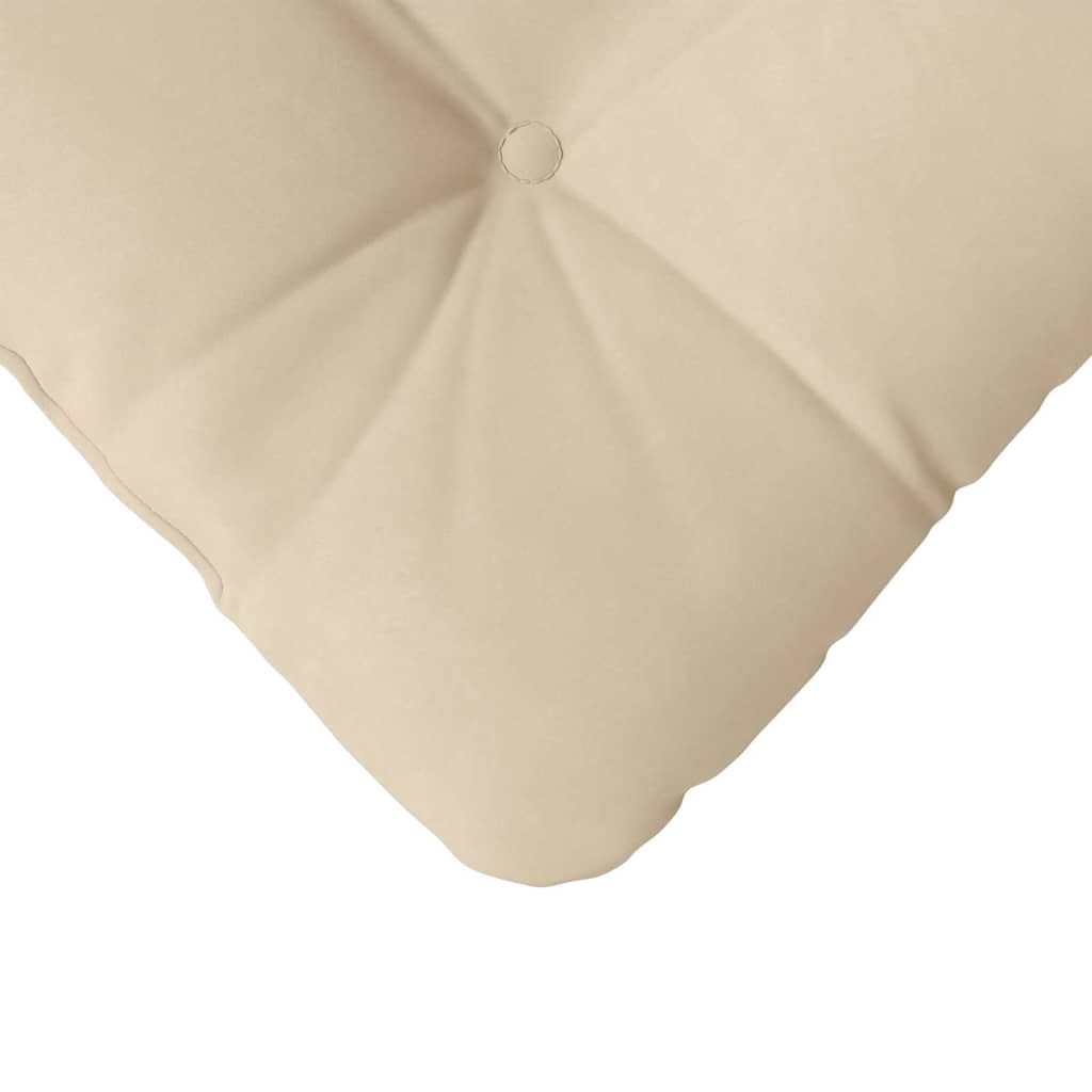 Sitzkissen 4 stk. Mikrofaserstoff Creme 40 x 40 cm