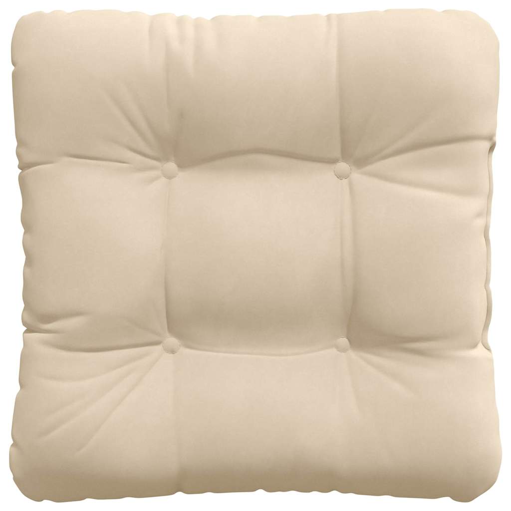 Sitzkissen 4 stk. Mikrofaserstoff Creme 40 x 40 cm