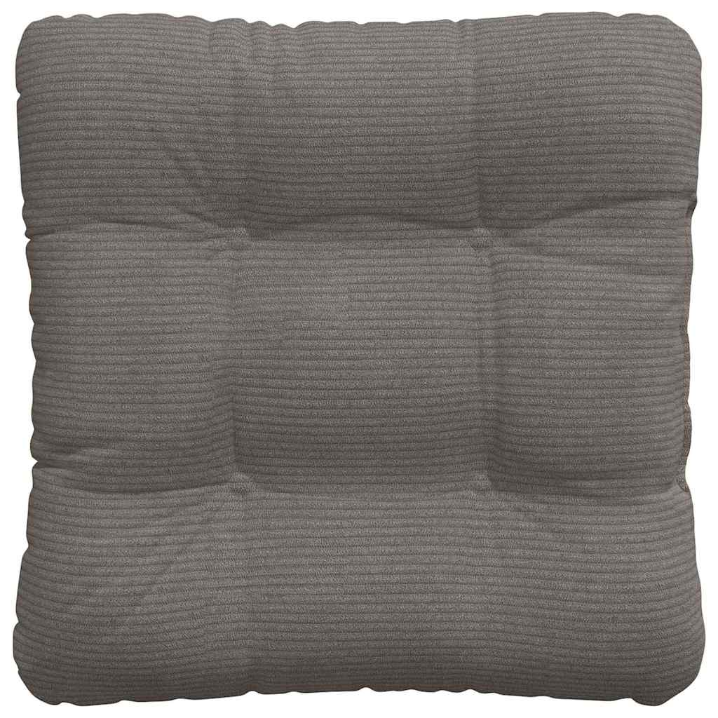 Sitzkissen 4 stk. Cordstoff Hellgrau 40 x 40 cm