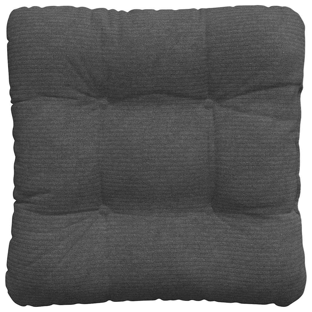 Sitzkissen 4 stk. Cordstoff Dunkelgrau 40 x 40 cm
