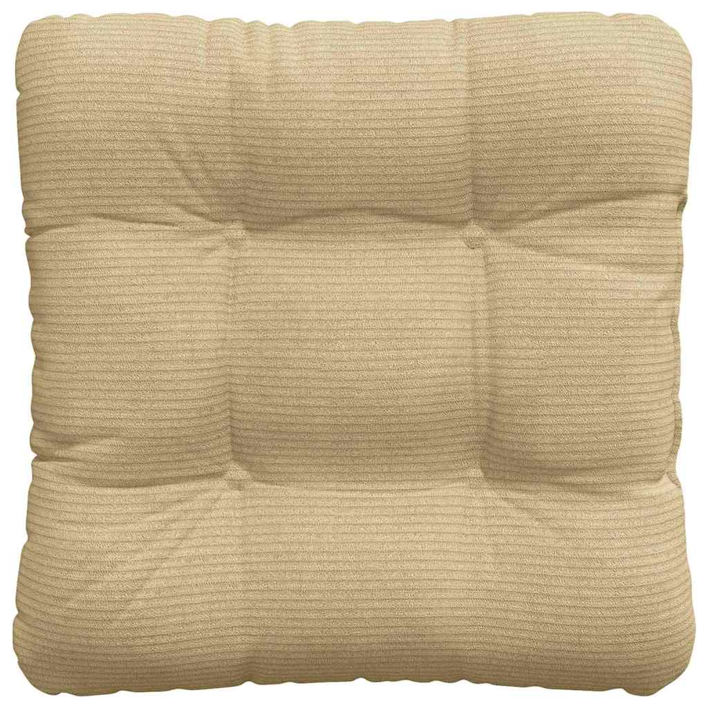 Sitzkissen 4 stk. Cordstoff Grau-Grün 40 x 40 cm