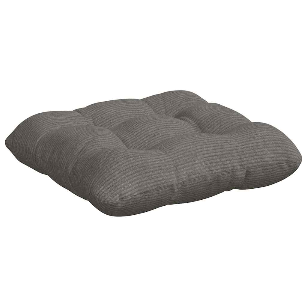 Sitzkissen 4 stk. Cordstoff Hellgrau 45 x 45 cm