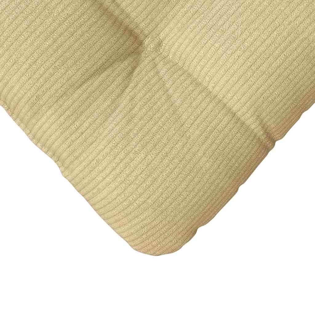 Sitzkissen 4 stk. Cordstoff Grau-Grün 45 x 45 cm