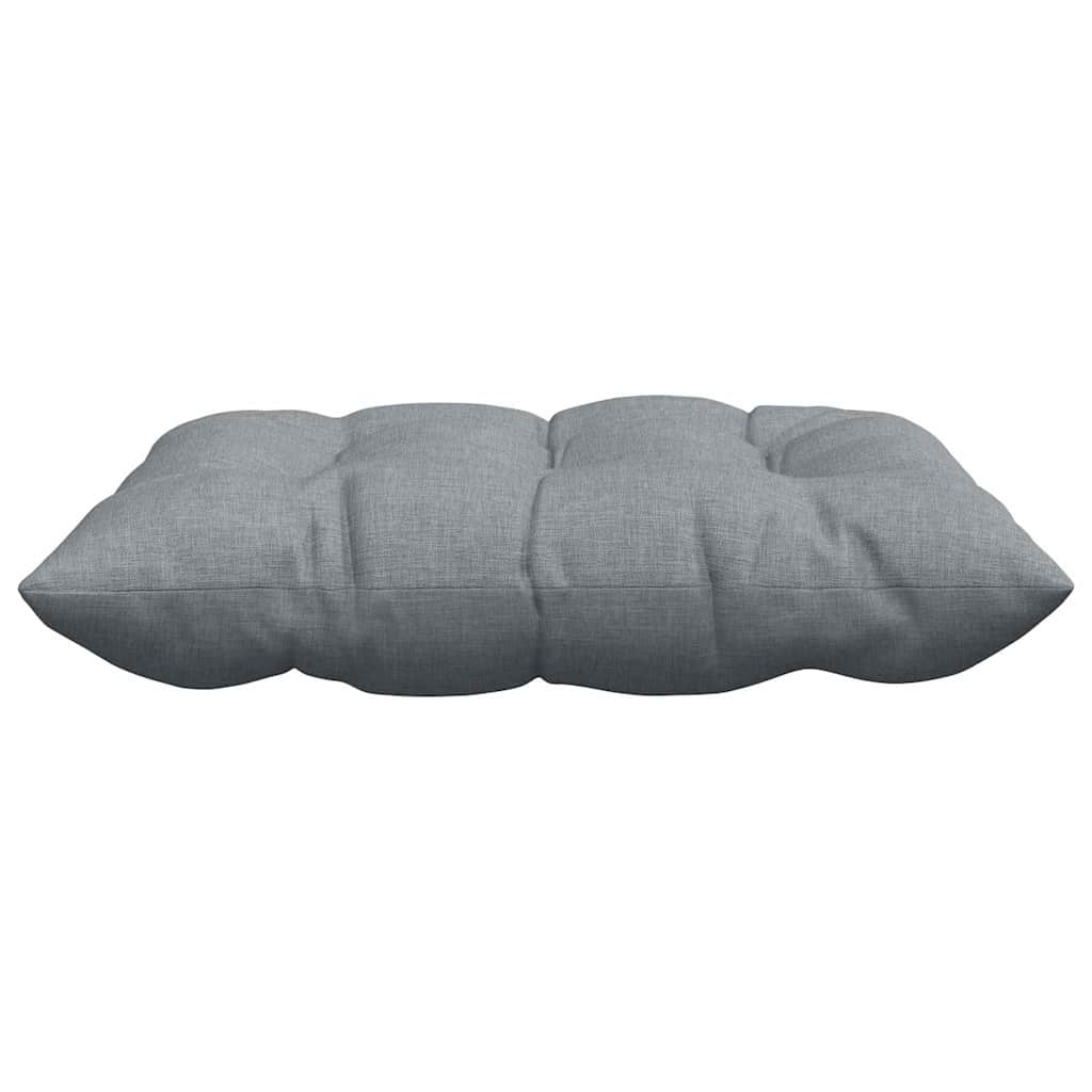 Sitzkissen 4 stk. Stoff Hellgrau 40 x 40 x 6 cm