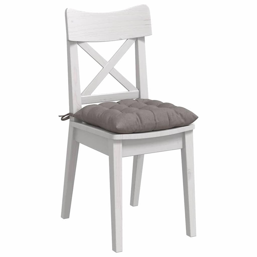 Sitzkissen 4 stk. Stoff Taupe 40 x 40 x 6 cm