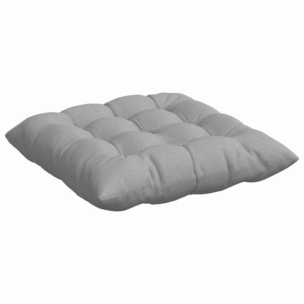 Sitzkissen 4 stk. Stoff Wolkengrau 40 x 40 x 6 cm