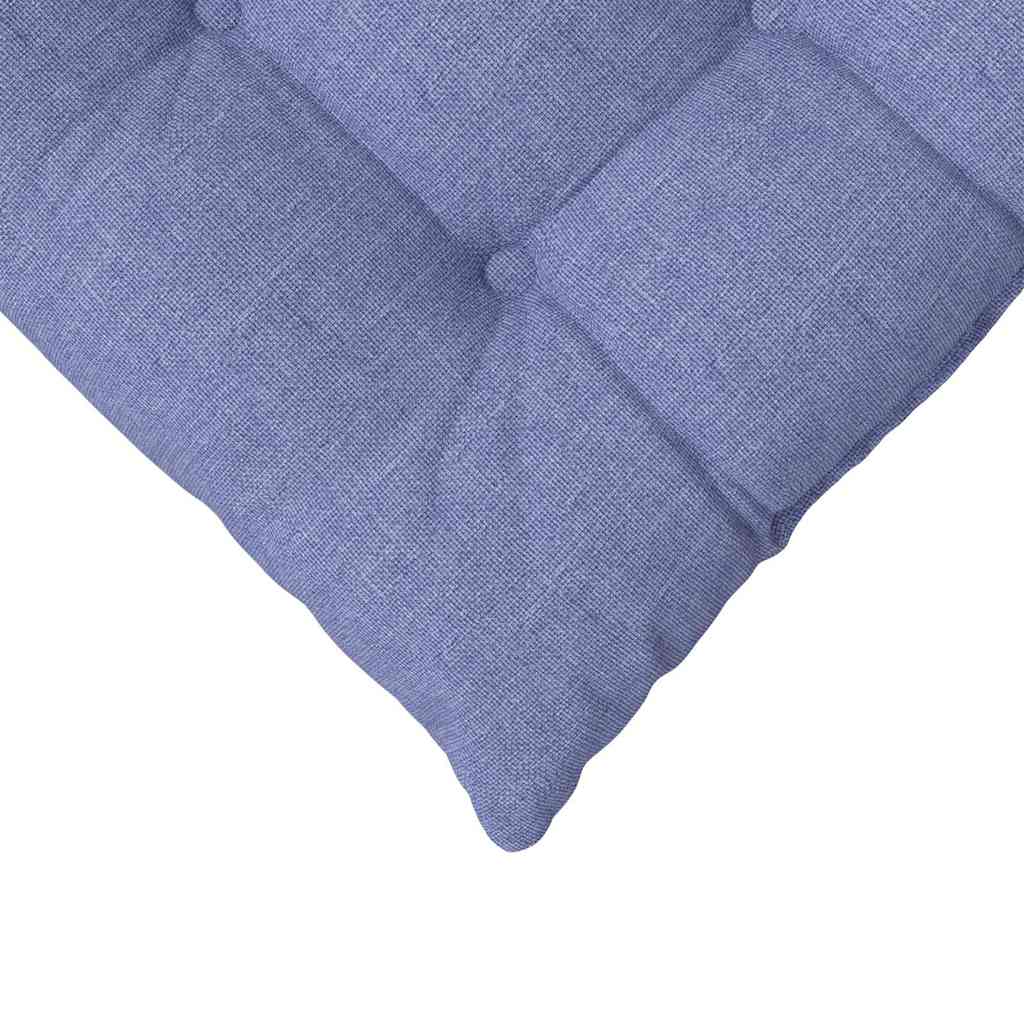 Sitzkissen 4 stk. Stoff Jeans blau 40 x 40 x 6 cm