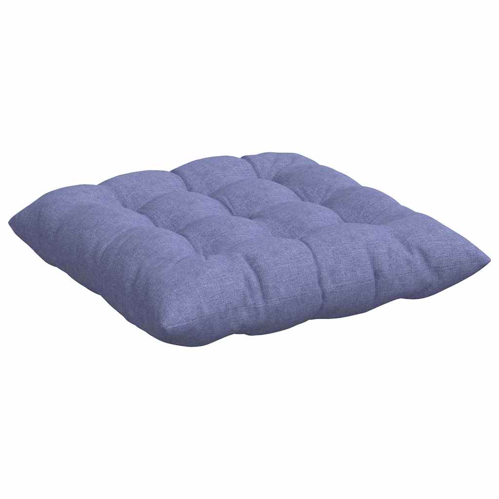 Sitzkissen 4 stk. Stoff Jeans blau 40 x 40 x 6 cm