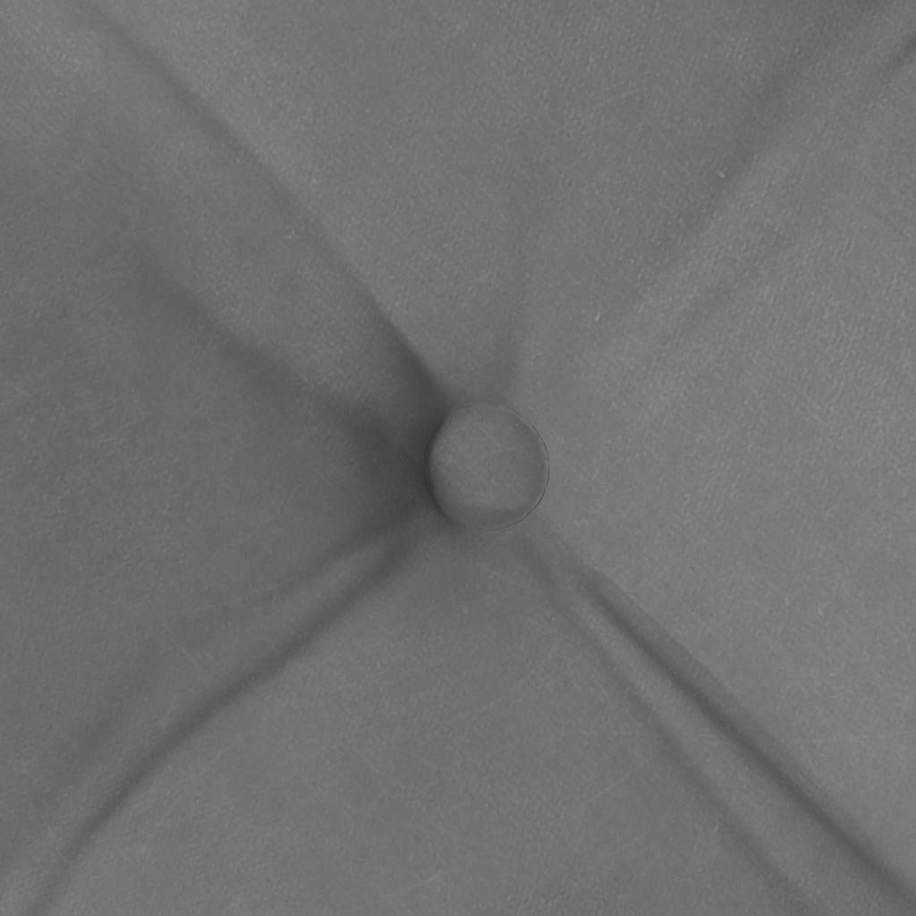 Sitzkissen 4 stk. Mikrofaser Dunkelgrau 40 x 40 x 6 cm