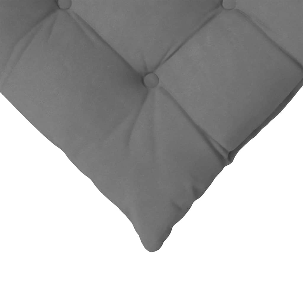 Sitzkissen 4 stk. Mikrofaser Dunkelgrau 40 x 40 x 6 cm