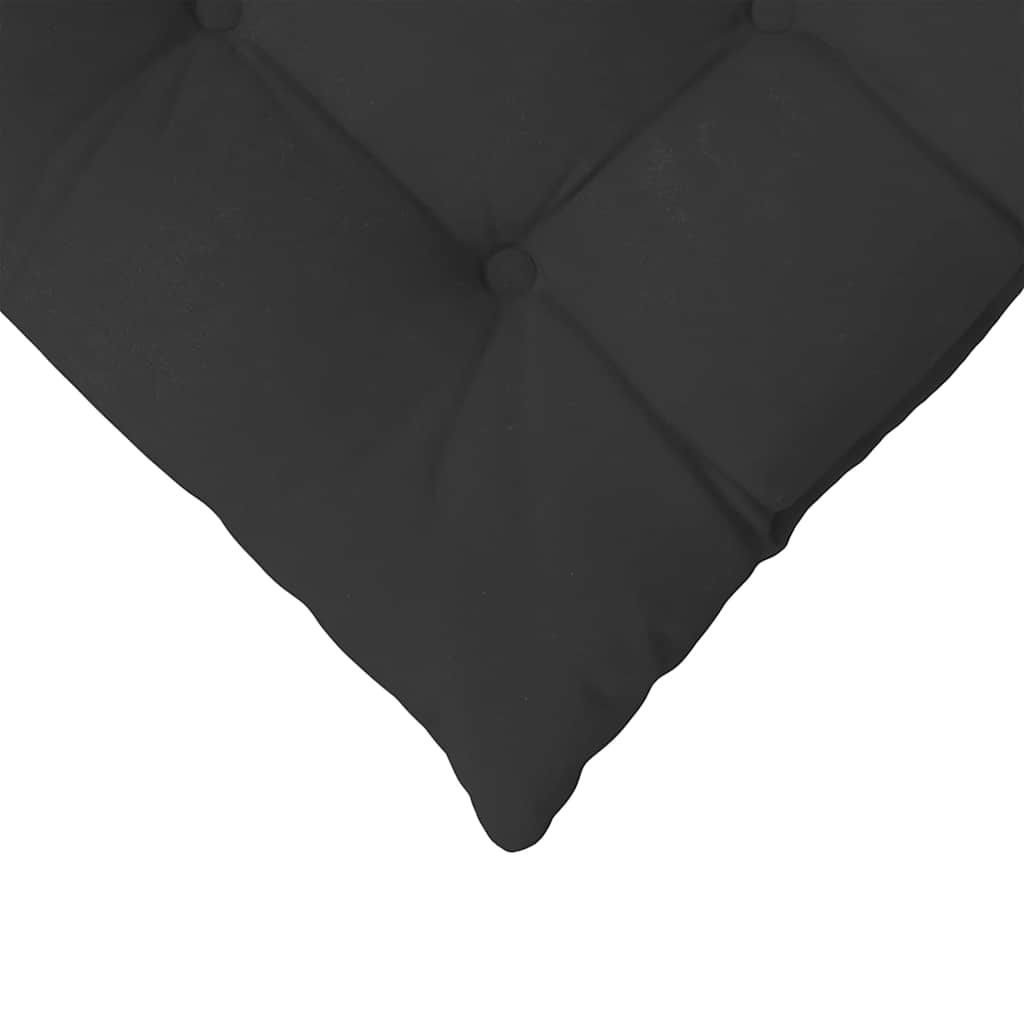 Sitzkissen 4 stk. Mikrofaser Schwarz 40 x 40 x 6 cm