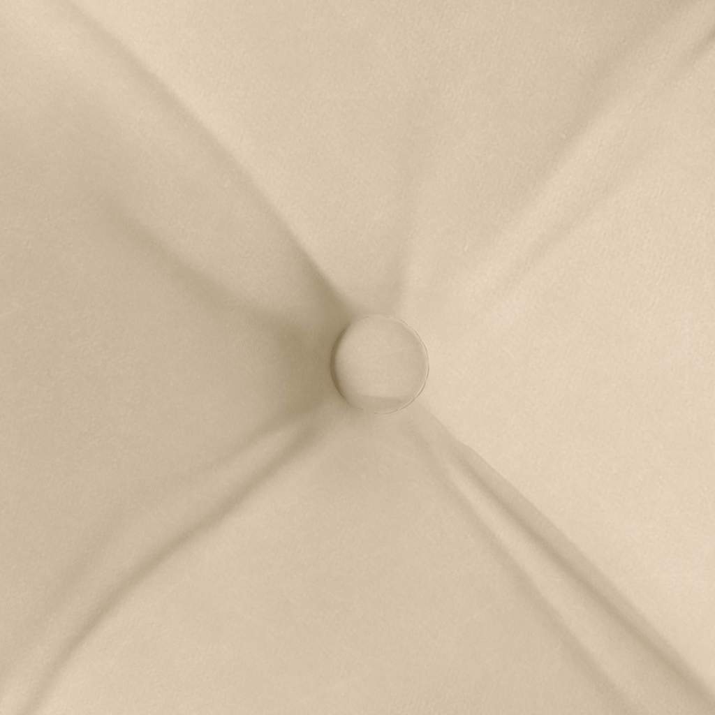 Sitzkissen 4 stk. Mikrofaser Creme 40 x 40 x 6 cm