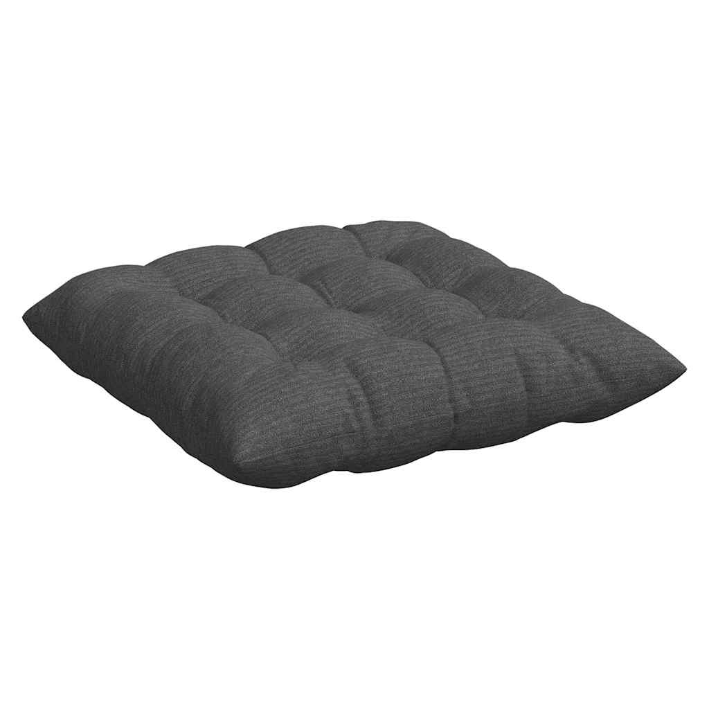 Sitzkissen 4 stk. Cordstoff Dunkelgrau 40 x 40 x 6 cm