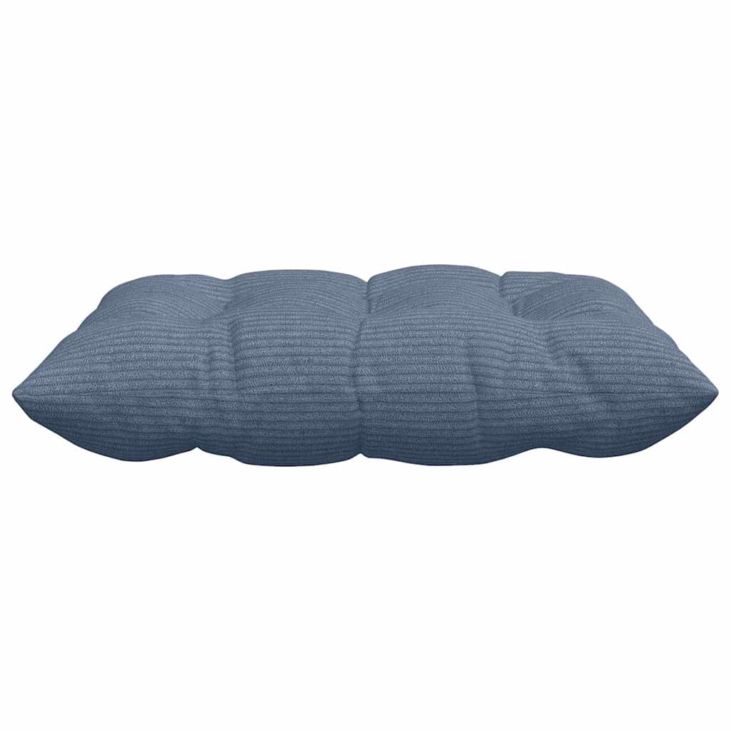 Sitzkissen 4 stk. Cordstoff Blau 40 x 40 x 6 cm