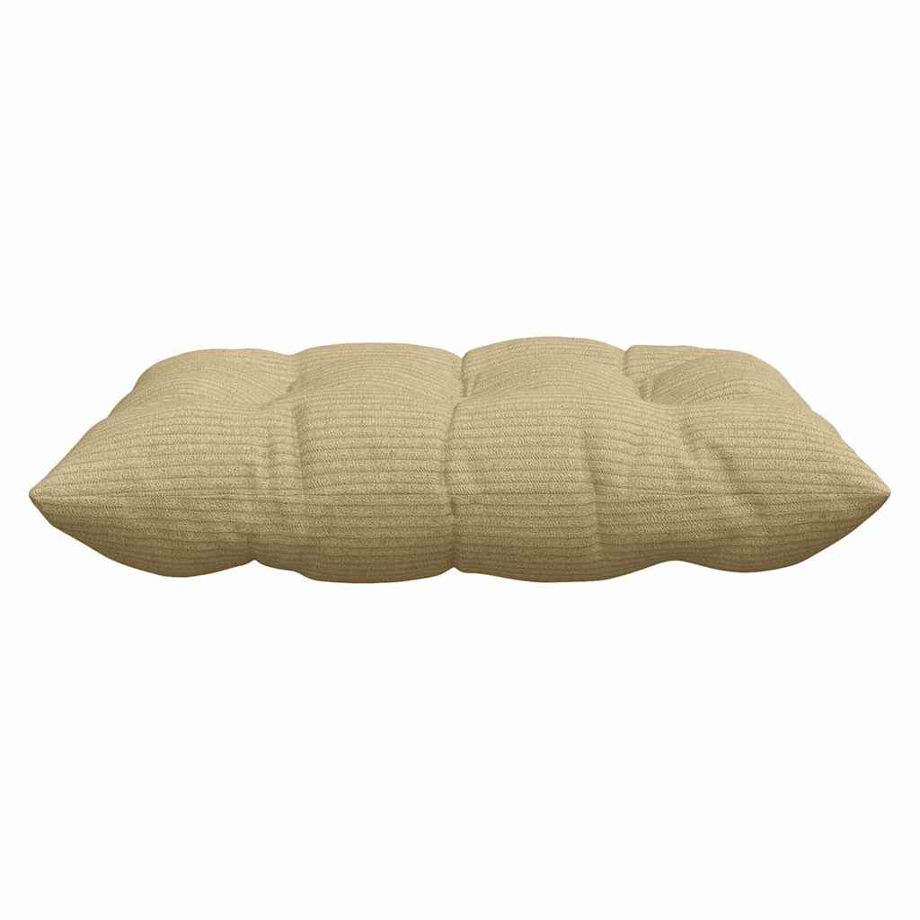 Sitzkissen 4 stk. Cordstoff Grau-Grün 40 x 40 x 6 cm