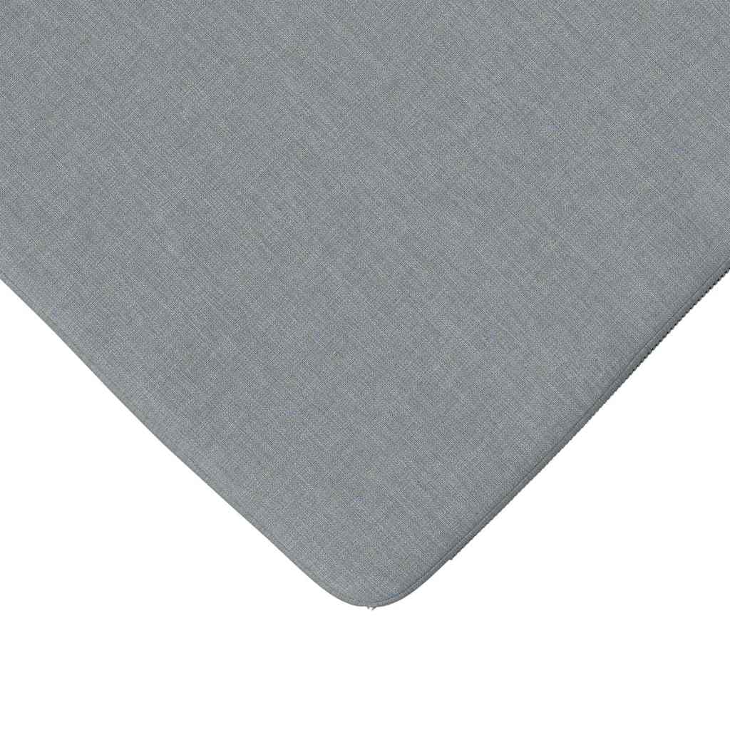 Sitzkissen 4 Stk. Stoff Hellgrau 40 x 40 x 3 cm