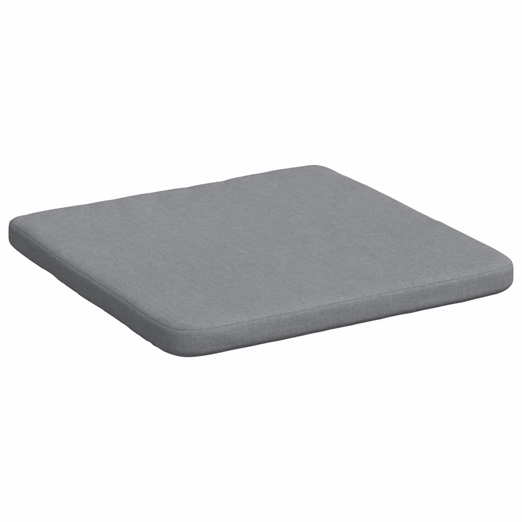 Sitzkissen 4 Stk. Stoff Hellgrau 40 x 40 x 3 cm