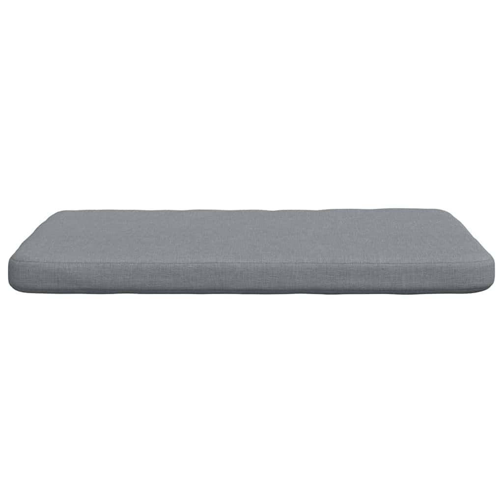 Sitzkissen 4 Stk. Stoff Hellgrau 40 x 40 x 3 cm